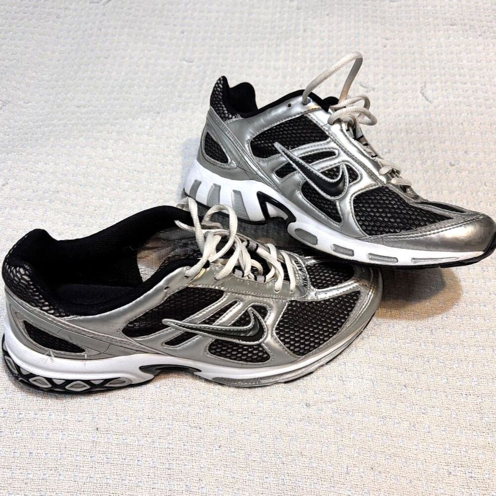Vintage 2004 Nike Air Defuse Black Metallic Silver Men’s 10